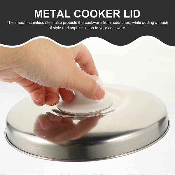 Rice Cooker Lid Metal Lid Multi-purpose Pot Lid Rice Cooker Lid for Kitchen Use