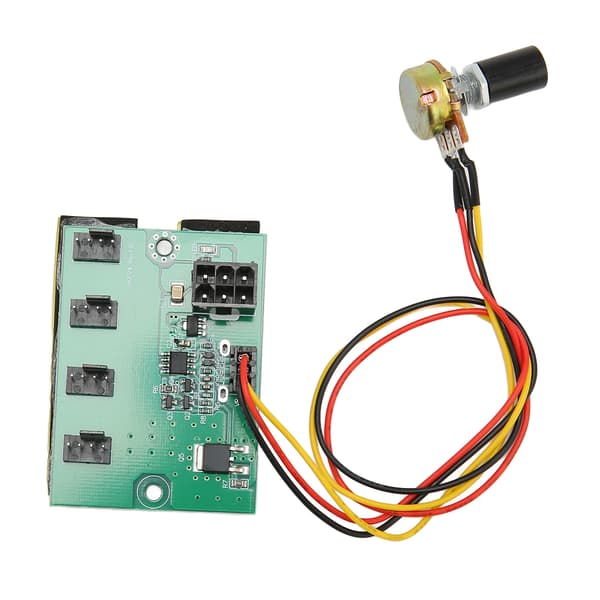 PC Ventilator Hastighedsregulator DC 12V PWM 4-vejs 30 cm Kabel Nem Installation PC Kabinet Ventilator Hub til Computer Kabinet