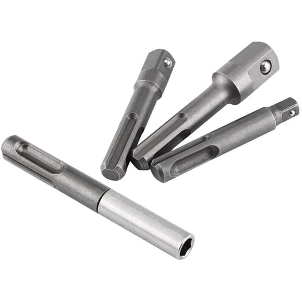 SDS Plus skaftadapter til 1/4\" sekskantfeste og 1/4\" 3/8\" 1/2\" firkantede borforlengere