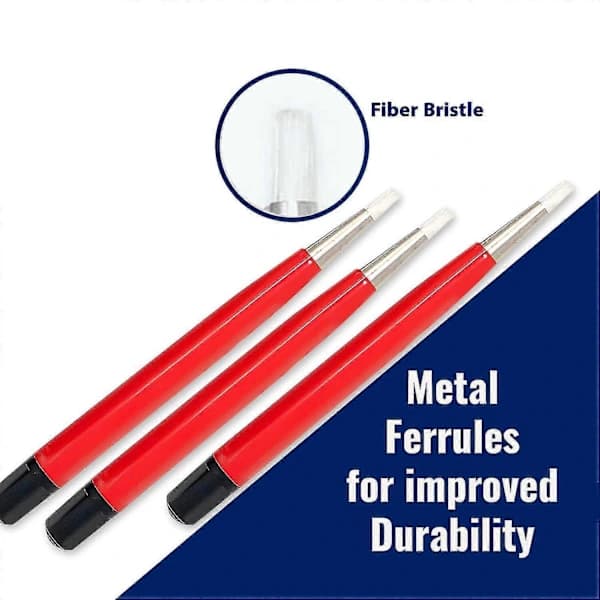 Fiberglass Scratch Brush Pen 3pcs Jewelry, Watch, Coin Cleaning, Electronic Applications, Rust Removal
