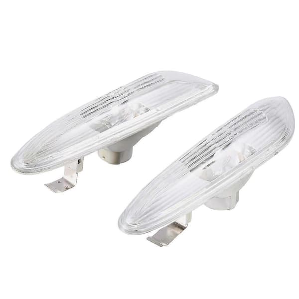 Clear Side Marker Light Turn Signal Indicator Compatible with 5 Series E60 E61 2004-2009 63137165741 63137165742-B16