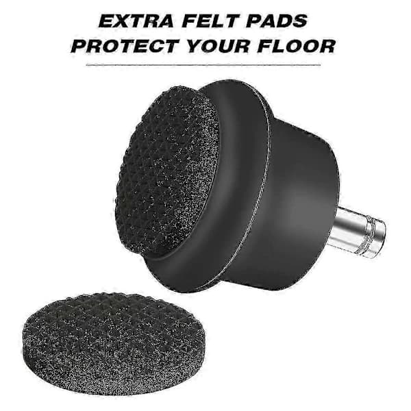 5 Pcs Glides Replacement Office Chair Or Stool Swivel Casters To Fixed Stationary Wheels, By f74