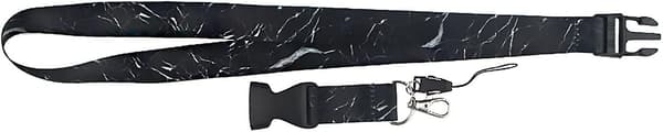 Leather Lanyard for Keys for Men Detachable Premium Soft Fabric Neck Strap with Detachable Buckle