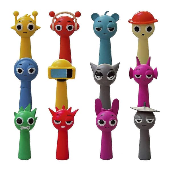 Sprunki Actionfigurer, Leker, Kontorfigurer, Dekor, Gaver til Barn