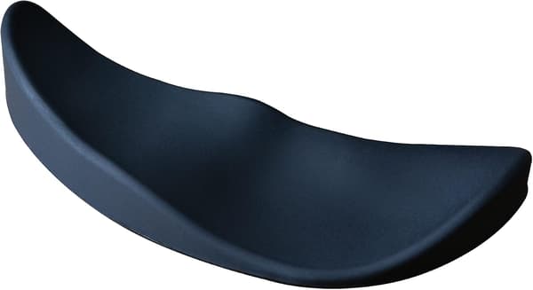 Ergonomic Silicone Mouse Wrist Rest for Right-Handed Users, Wrist Support for Gaming Mouse, Laptop, Home, Office (Right Hand Black)