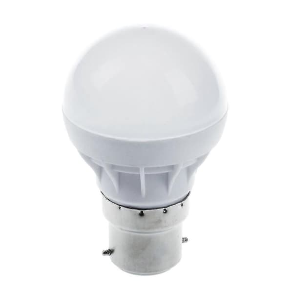 B22 Energibesparende LED-pære 220v 3w Kaldhvit Ny imitasjon keramikk)