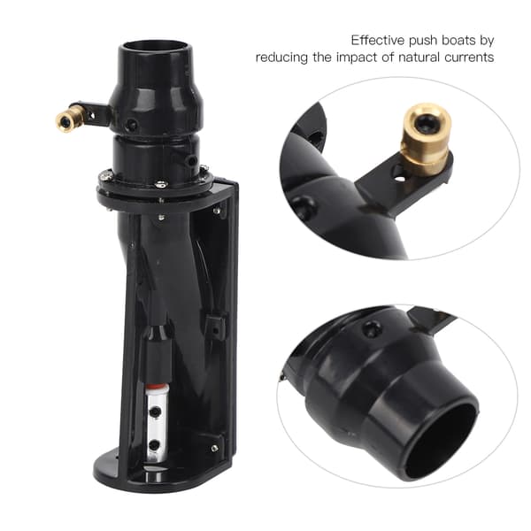 6-12V Vannjetbåt Pumpe Spray Thruster Trådløse RC Båter Modell Tilbehør Svart