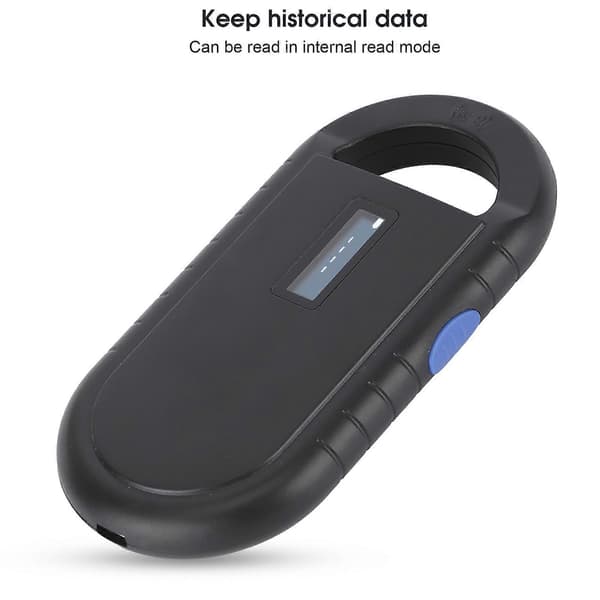 SSRGV 134.2KHZ RFID Chip Reader til ISO11784 5 FDXB ID64 Bærbar USB Genopladelig Håndholdt Type Enhed