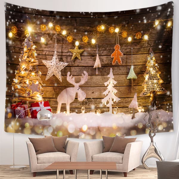 150*200cm Christmas Photography Background Christmas Tree Decoration