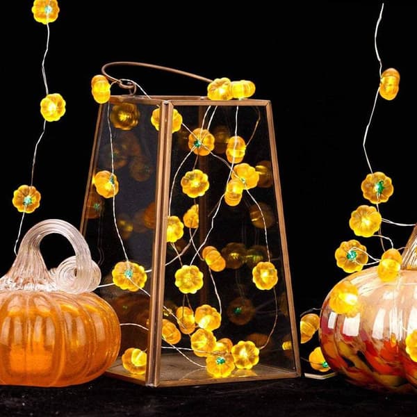 3D Lyskæde Orange Græskar Halloween Belysning 3m 30LED_tfrf