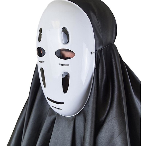 Spirited Away No Face Man Cosplay-asu miehille Halloween-naamiaisasu Black 2XL