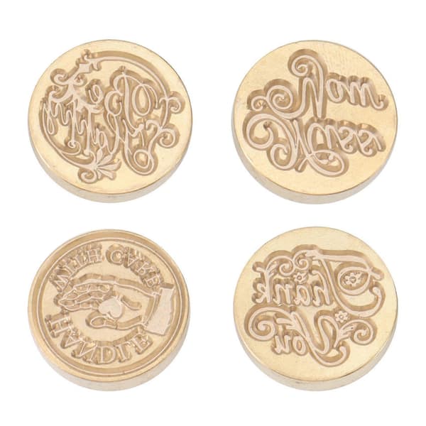 12 stk \"Tak\" Vokssegl Stempel Retro Antik Forsegling Voks Scrapbooking Stempler Hoved Bryllupsdekoration