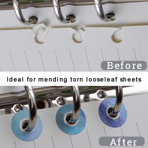 Flerfarvede regnbueformede løse bladhulsforstærkningsetiketter R
