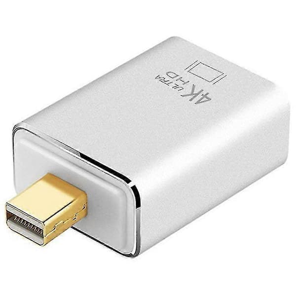 Mini Displayport (2.0) til adapter 4k Mini Dp til konverter for Air, , Pro, Surface Pro 3/4/5, Surface (haoyi)