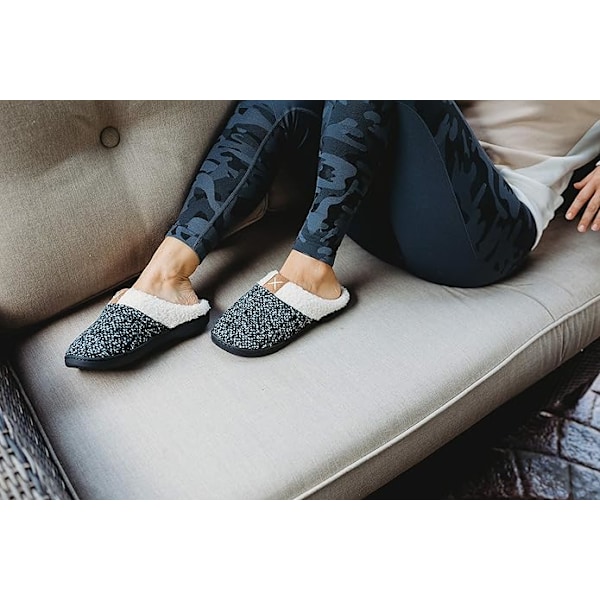 Dame & Herre Tøfler Vinter Varme Memory Foam Tøfler Indendørs Udendørs Skridsikre Tøfler Hvid White 42/43