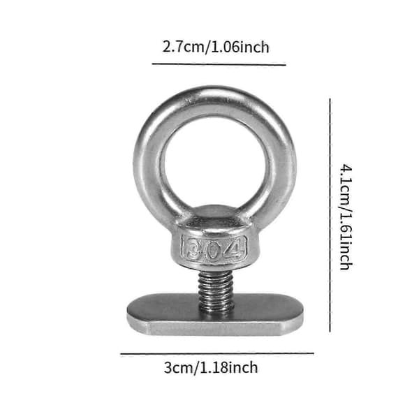 6x Kayak Track Mount Tie Down Loop Kayak Mounting Canoe Stainless Steel