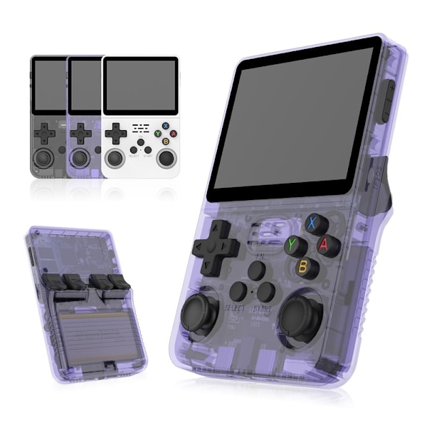 R36S Retro Handheld Video Game Console Linux System 3.5 inch IPS Screen Handheld Video Player 128G Game style1-FF-