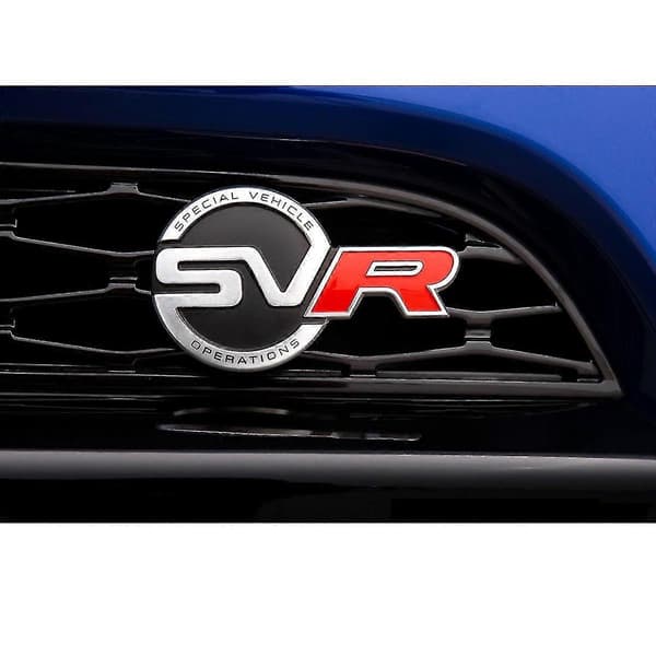 Metall Range Rover SVR Frontgrill Emblem, Huv Emblem, Grill Emblem och Baklucka Emblem