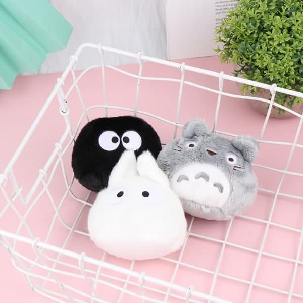 6th Set Anime Mini Totoro Plush Toy Keychain Toy [DB]