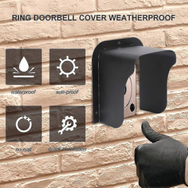 Access Control Keypad Shield, Waterproof Metal Cover for Wireless Video Doorbell, Access Control System, Keypad