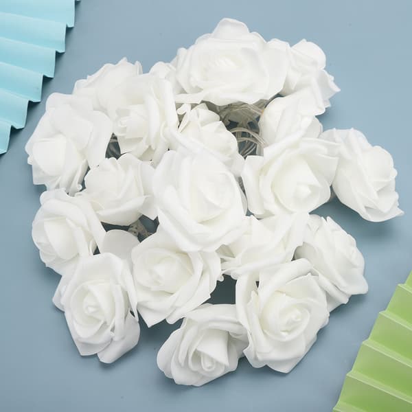 3 meter 20LED USB kunstig blomsterlyslenke rose eventyrlys for Valentinsdag bryllupsdekorasjon varm hvit