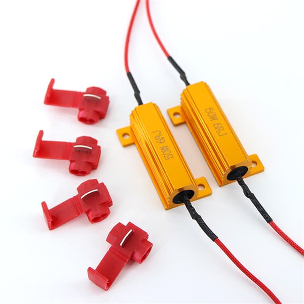 4 stk Aaron 50W 6ohm Lastmotstand - Fiks rask blinking av LED-lys