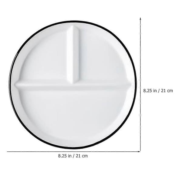 Ceramic Plate Divided Plate Dessert Salad Plate Dinner Plate Food Serving Plate