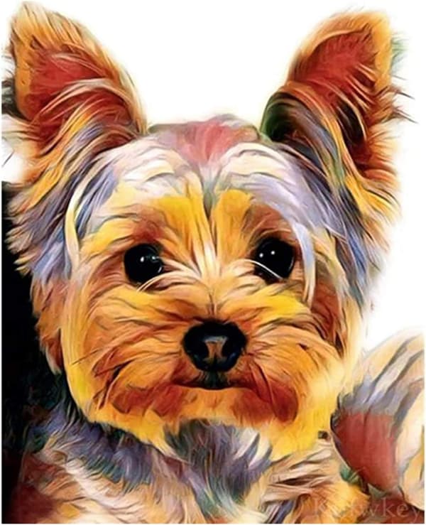 5D DIY Diamantmaling Voksne Barn Maleri Sett Hund Full Diamant Broderi