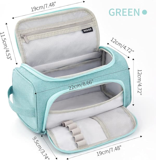 Pennal med stor kapasitet, stor oppbevaringspose, pennal