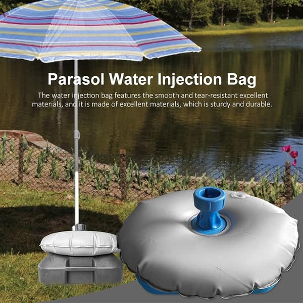 Parasolfod, Rund Parasolfod Vandfyldt Taske Tilbehør Parasolfod Parasol Vandindsprøjtningstaske