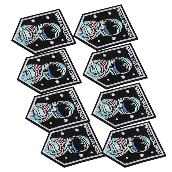 8st Adventure Pattern Embroidery Patch Sew On Stickers Clothes Applique DIY Clothing Decoration
