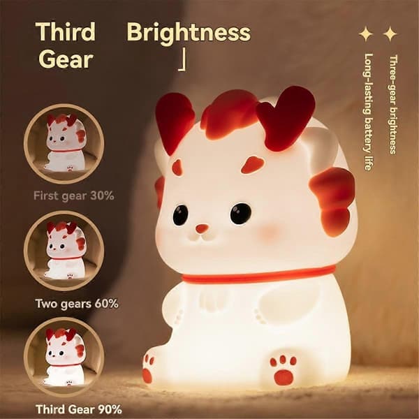 Xiaolong Natlampe USB Stemningslys Sengelampe Sovende Natlampe