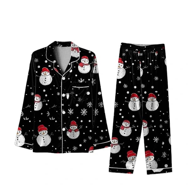 Perheen joulu-pyjamasetti, silkkiset rennot yhteensopivat setit perheelle Isä-FA- Isä M