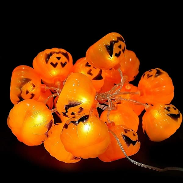 2025 Decorative String Lights Halloween Pumpkin Lamp 3 Meters 20 LED Lights (USB)