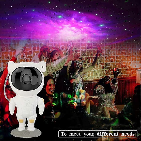 Astronautprojektor Stjerneprojektor Galakseprojektor, med Timer & Fjernkontroll