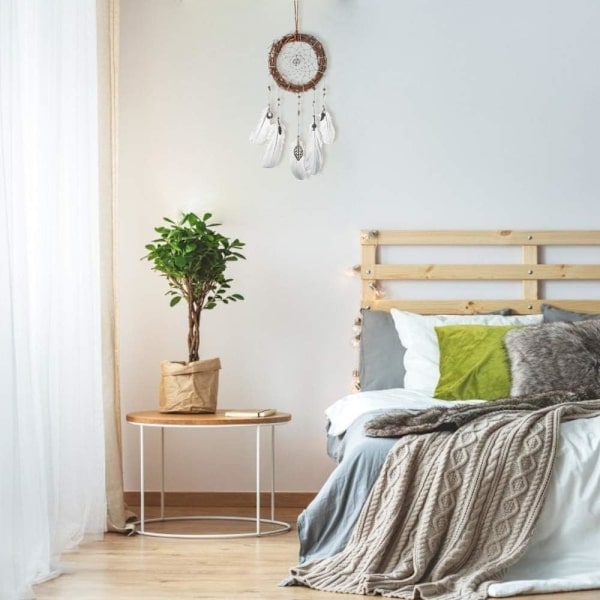 Dream Catcher for Bedroom, Wall Decoration, Handmade Vine Pattern with