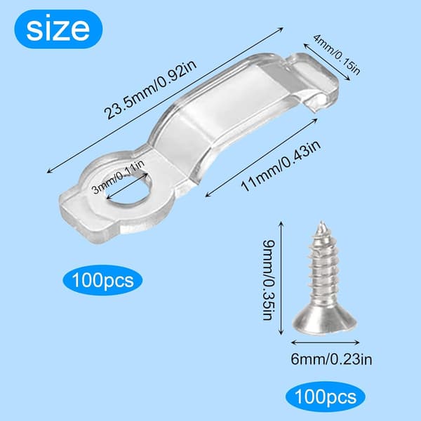 100 stk. strips til LED-strips, tilslutningsklemme til LED-strips