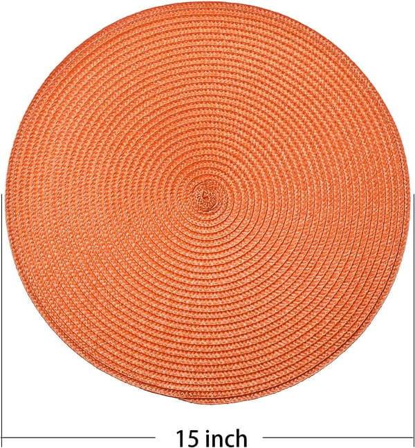 Pyöreät punotut tabletit, 38 cm pyöreät matot
