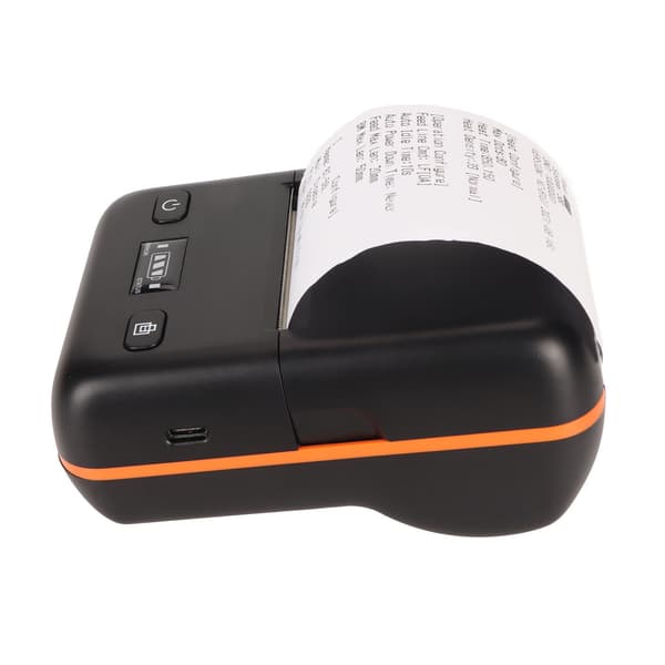 58mm Thermal Printer BT4.2 Connection 50 to 80mm/s 203DPI Type C Automatic Sleep and Wake Shipping Label Printer 100-240V US Plug