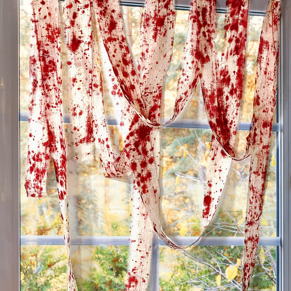 Halloween-variant av blodfarget gasbind, dekorasjoner, 3M