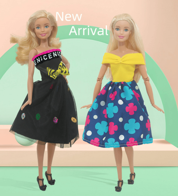 30 cm Barbie dukketøj Kjole op Tilbehør Kjole Ca. A A
