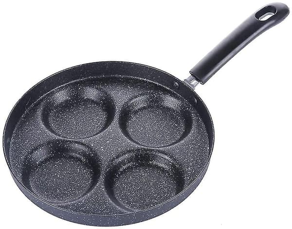 Eggpanne. 3/4 kopp eggkoker stekepanne non-stick aluminiumlegering multi-egg