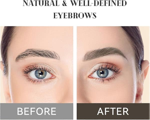 Dual Ended Eyebrow Pencil Waterproof Brow Pen Smudge-Proof Long Lasting Eye Makeup 1-Pack