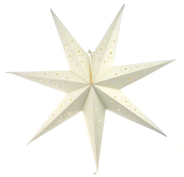Adventtitähti pahvitähti 74 cm white