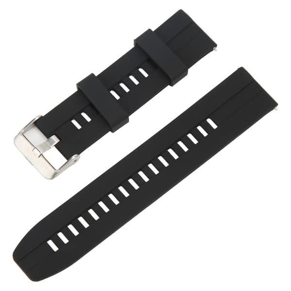 Blødt silikonearmbånd til Smartwatch, erstatningsarmbånd til Huawei GT2 GT2e, sort