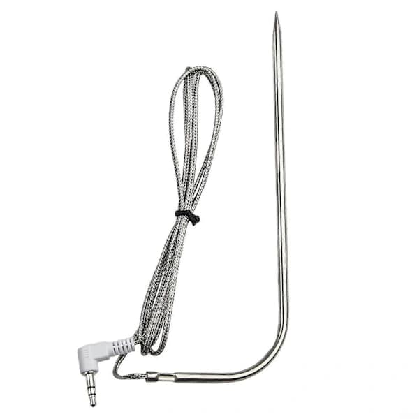 Ersättningsköttprob för Traeger Grill Rostfritt Stål PT1000 Digital Termostatsensor för BBQ Rökare Silver