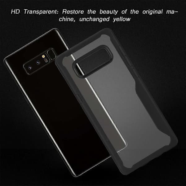 Case for Samsung Note 8 Full Protection Phone Case Scratch Resistant Shock Absorbing Case (Black)