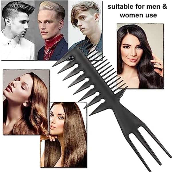 3-in-1 Detangling Comb Men's Comb Comb Antistatic Comb