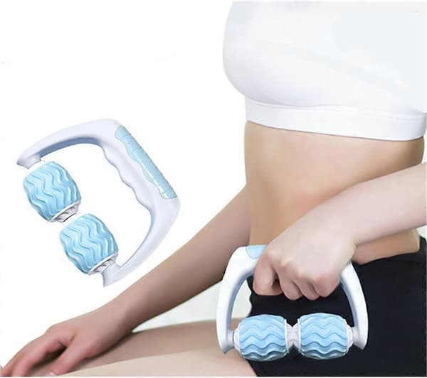 360 skumrulle, 2 hjul, håndmassager og benmassager (pink)