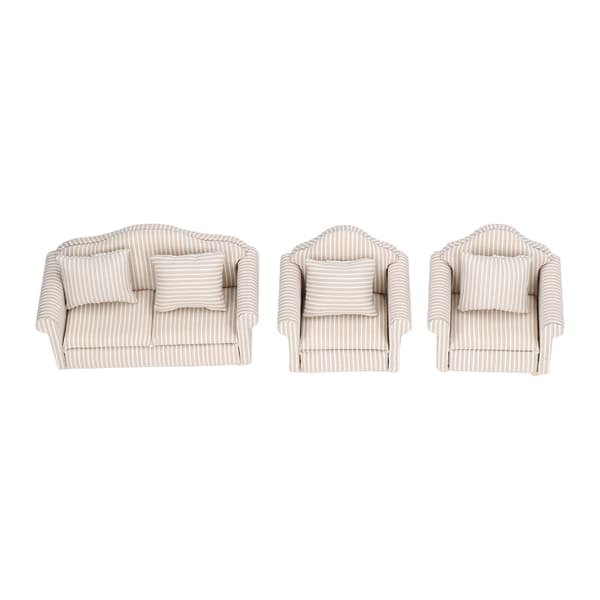 1:12 Scale Dollhouse Sofa Handmade High Simulation Miniature Sofa for Dollhouse Accessories